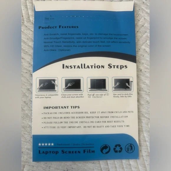 MacBook Pro 14” Screen Filter - Notebook - Eye Protection Screen Fitter - 2PK